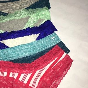 5 Victoria Secret PINK Cute Panty Bundle